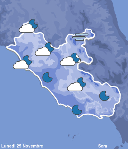 Previsioni Meteo Lazio Sera