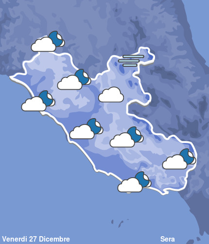 Previsioni Meteo Lazio Sera