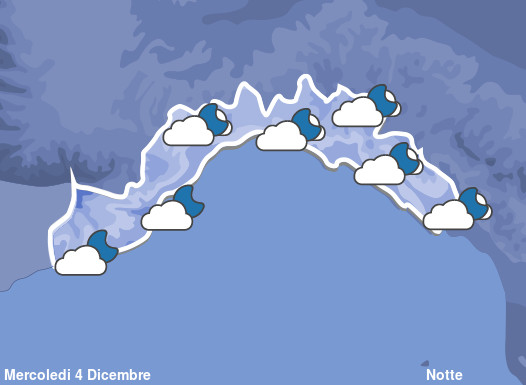 Previsioni Meteo Liguria Notte