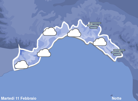 Previsioni Meteo Liguria Notte