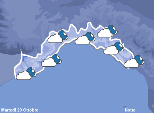 Previsioni Meteo Liguria Notte