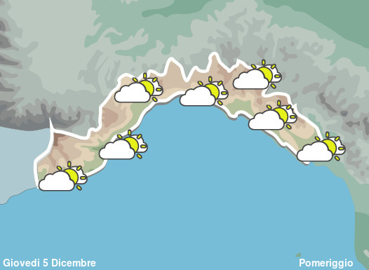 Previsioni Meteo Liguria Pomeriggio