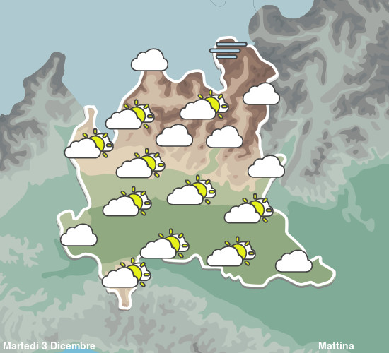 Previsioni Meteo Lombardia Mattina