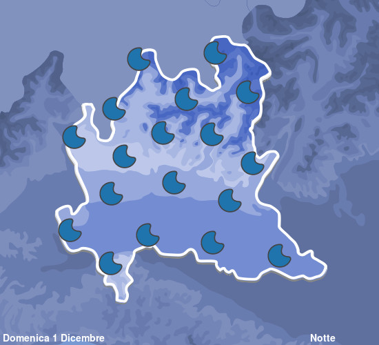 Previsioni Meteo Lombardia Notte