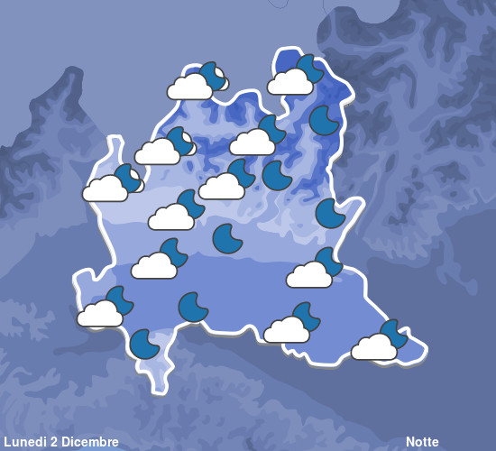 Previsioni Meteo Lombardia Notte