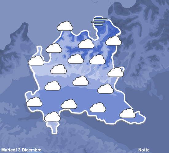 Previsioni Meteo Lombardia Notte