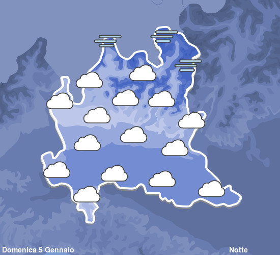 Previsioni Meteo Lombardia Notte