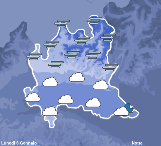 Previsioni Meteo Lombardia Notte