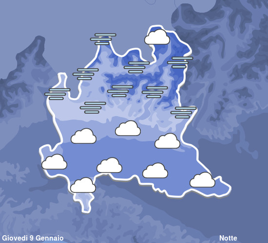 Previsioni Meteo Lombardia Notte