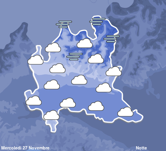 Previsioni Meteo Lombardia Notte