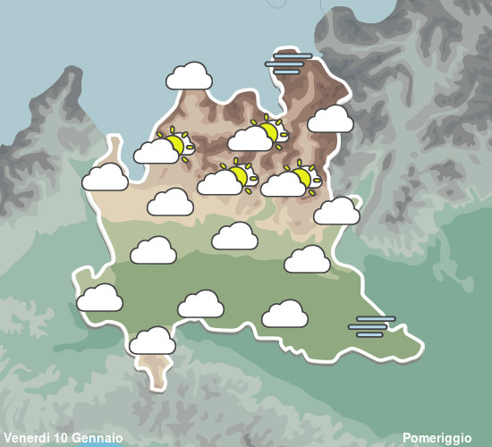 Previsioni Meteo Lombardia Pomeriggio