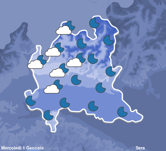 Previsioni Meteo Lombardia Sera