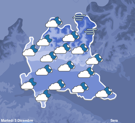 Previsioni Meteo Lombardia Sera