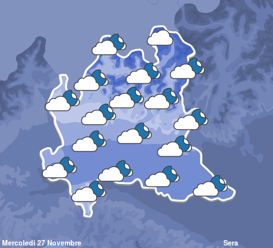 Previsioni Meteo Lombardia Sera