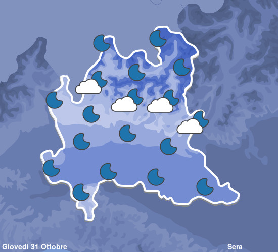 Previsioni Meteo Lombardia Sera