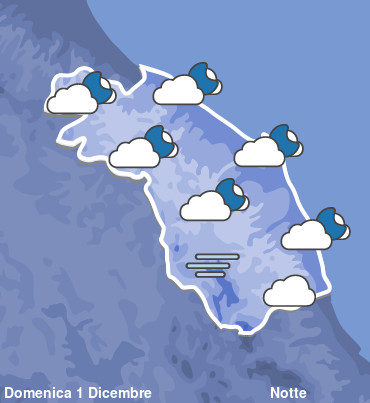 Previsioni Meteo Marche Notte