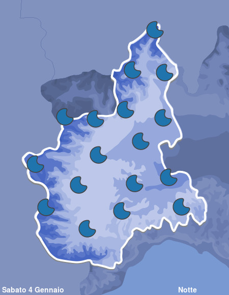 Previsioni Meteo Piemonte Notte