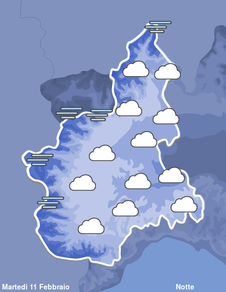 Previsioni Meteo Piemonte Notte