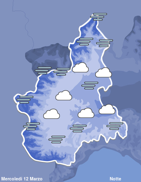 Previsioni Meteo Piemonte Notte