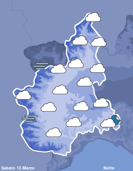 Previsioni Meteo Piemonte Notte