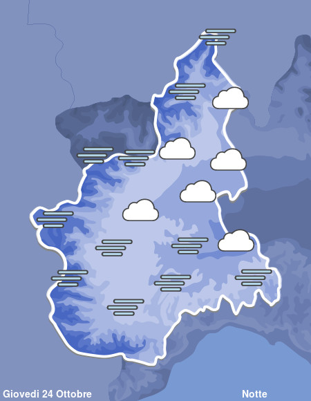 Previsioni Meteo Piemonte Notte