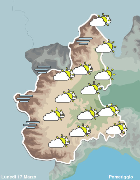 Previsioni Meteo Piemonte Pomeriggio