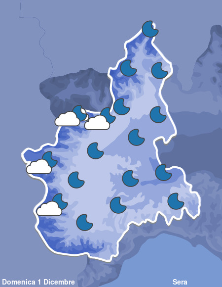 Previsioni Meteo Piemonte Sera