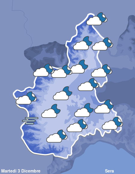 Previsioni Meteo Piemonte Sera