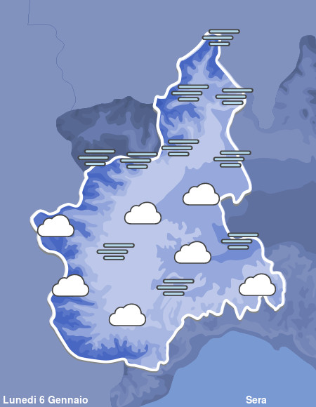 Previsioni Meteo Piemonte Sera