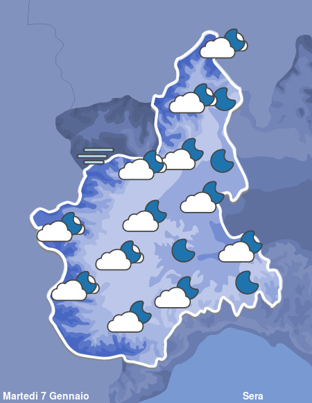 Previsioni Meteo Piemonte Sera