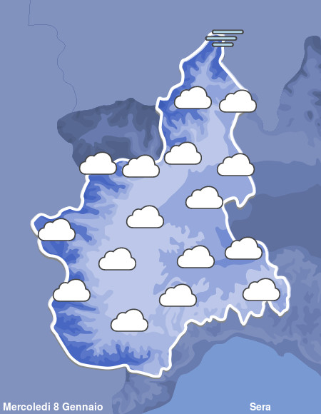 Previsioni Meteo Piemonte Sera