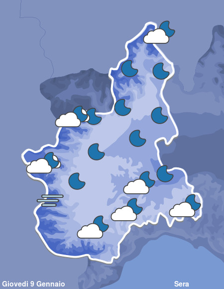 Previsioni Meteo Piemonte Sera