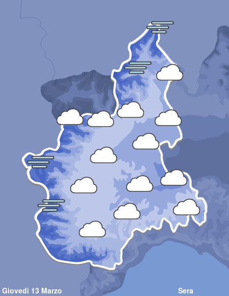 Previsioni Meteo Piemonte Sera