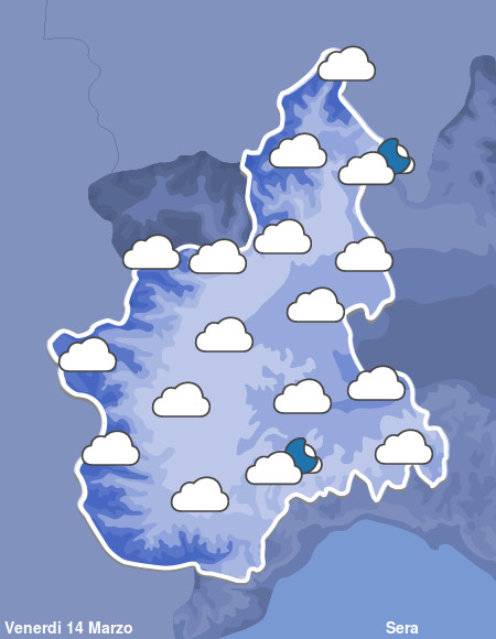 Previsioni Meteo Piemonte Sera