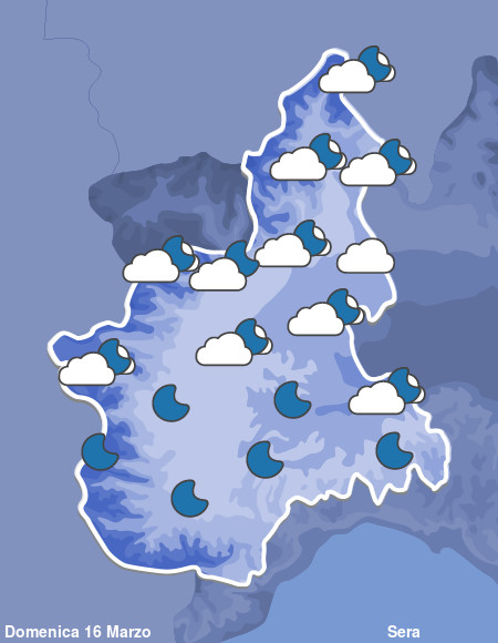 Previsioni Meteo Piemonte Sera