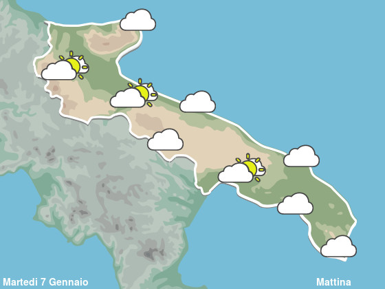 Previsioni Meteo Puglia Mattina