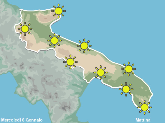 Previsioni Meteo Puglia Mattina