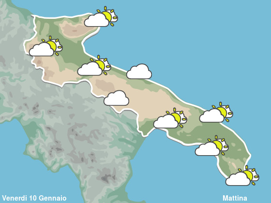 Previsioni Meteo Puglia Mattina