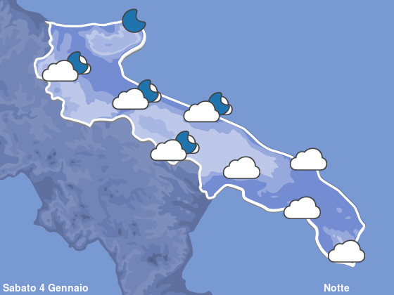 Previsioni Meteo Puglia Notte