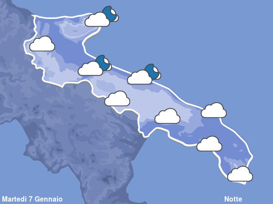 Previsioni Meteo Puglia Notte