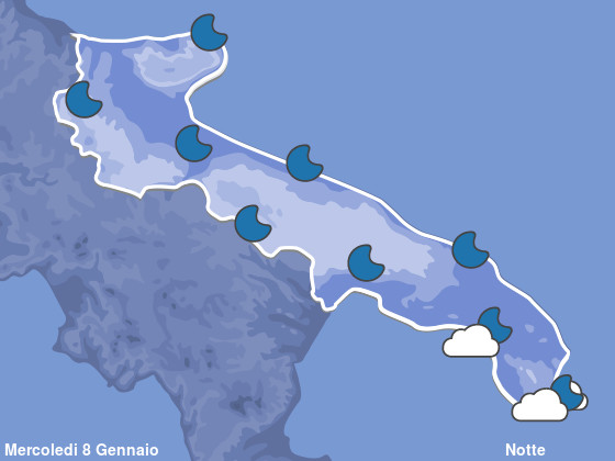 Previsioni Meteo Puglia Notte