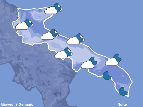 Previsioni Meteo Puglia Notte