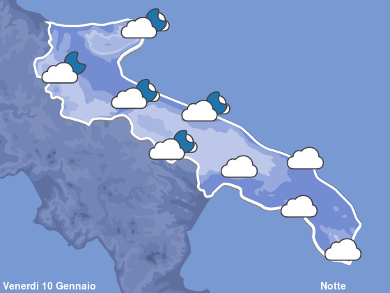 Previsioni Meteo Puglia Notte