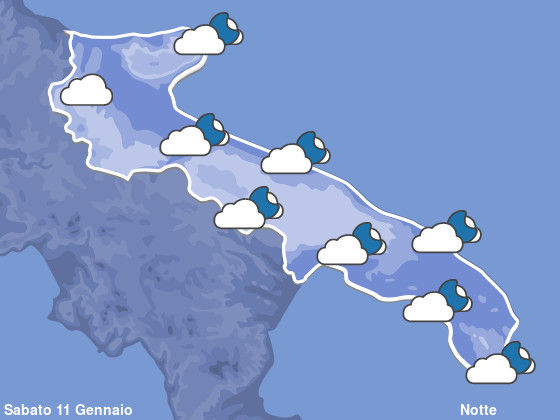 Previsioni Meteo Puglia Notte