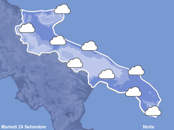 Previsioni Meteo Puglia Notte