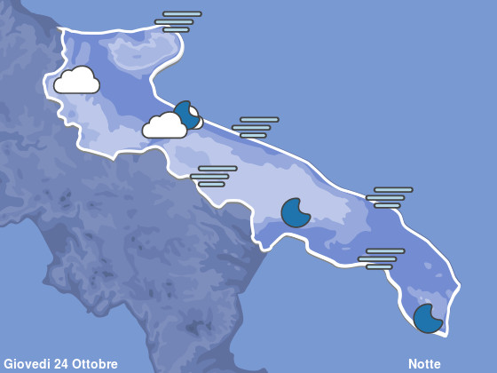 Previsioni Meteo Puglia Notte