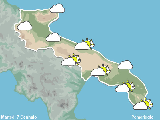 Previsioni Meteo Puglia Pomeriggio