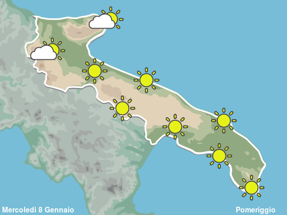 Previsioni Meteo Puglia Pomeriggio