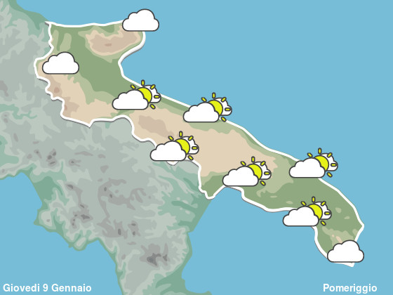 Previsioni Meteo Puglia Pomeriggio