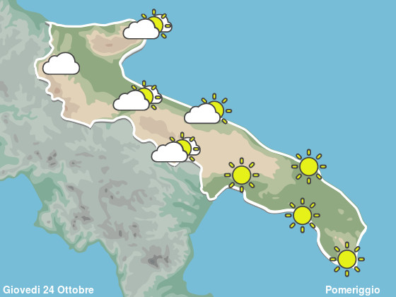 Previsioni Meteo Puglia Pomeriggio